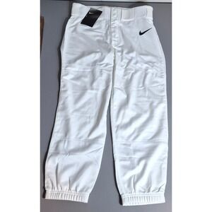 Nike Boys Baseball Pants Medium White 26 Waist NEW NWT CD0104-100